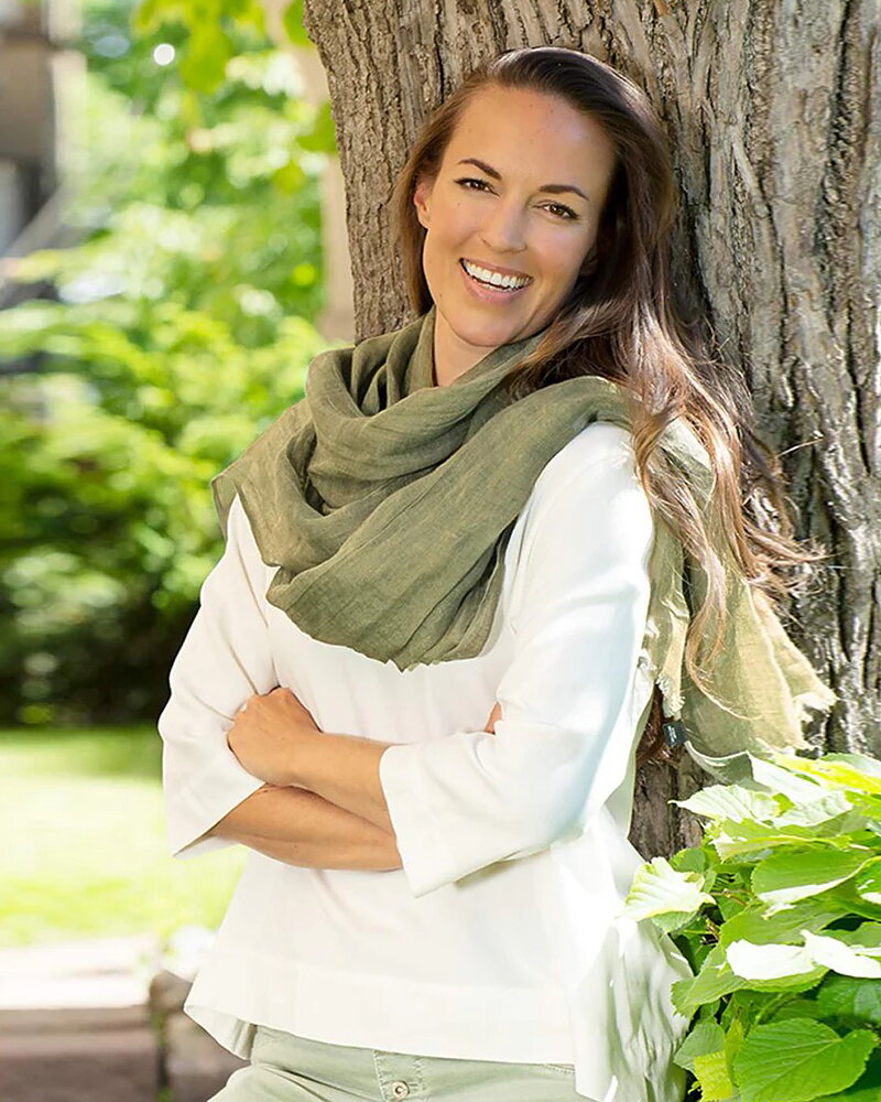 Linnesjal Paola olivgrön