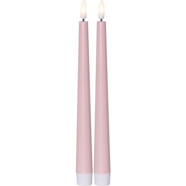 LED Antikljus Flamme Candy Rosa 2-pack  - 2