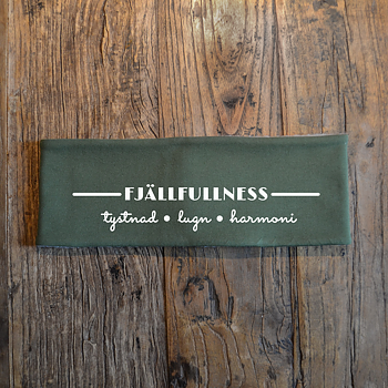 Pannband (grön) - "Fjällfullness" Quote