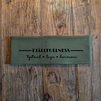Pannband (grön) - "Fjällfullness" Quote