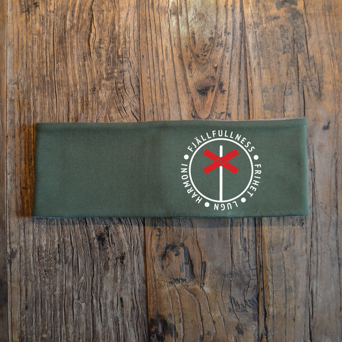 Pannband (grön) - "Fjällfullness" Ledkryss II