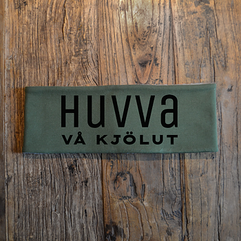 Pannband (grön) - "Huvva vå kjölut"