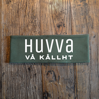 Pannband (grön) - "Huvva vå kållht"