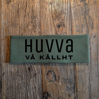 Pannband (grön) - "Huvva vå kållht"