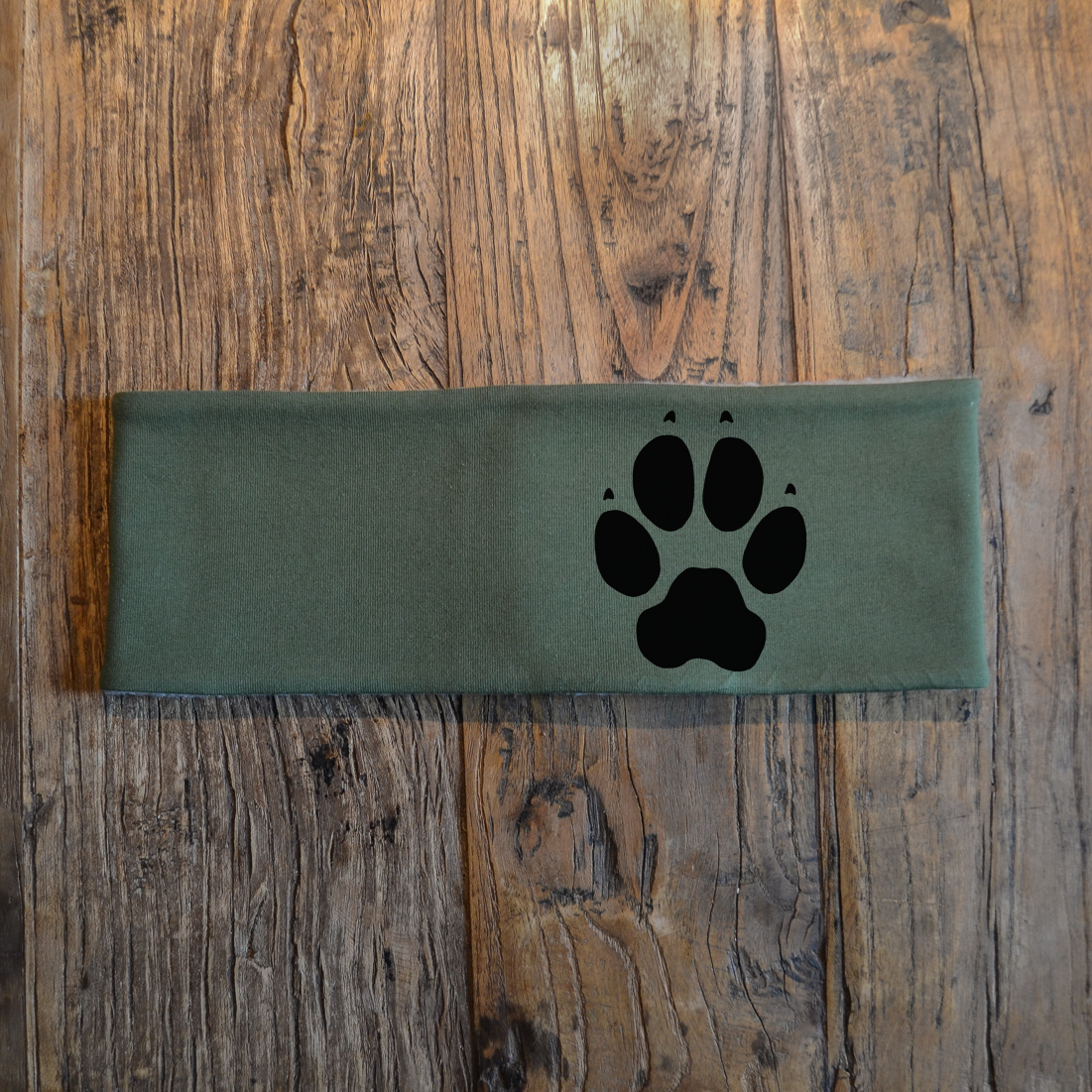 Pannband (grön) - Hundspår - 2