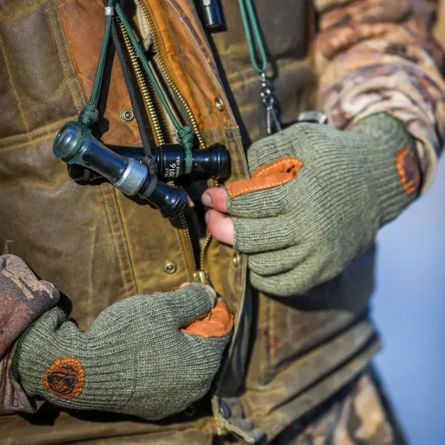 Fish Monkey Wooly 1/2 Finger Wool Glove - 5