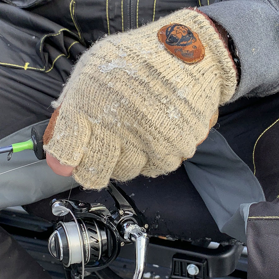 Fish Monkey Wooly 1/2 Finger Wool Glove - 3