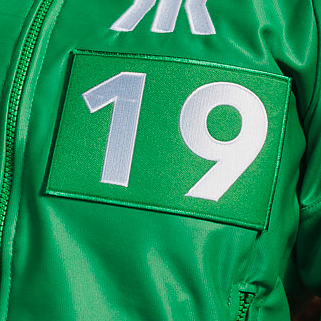Tygmärke Grön linje 19