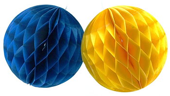 Honeycomb - Gul & blå 2-pack 