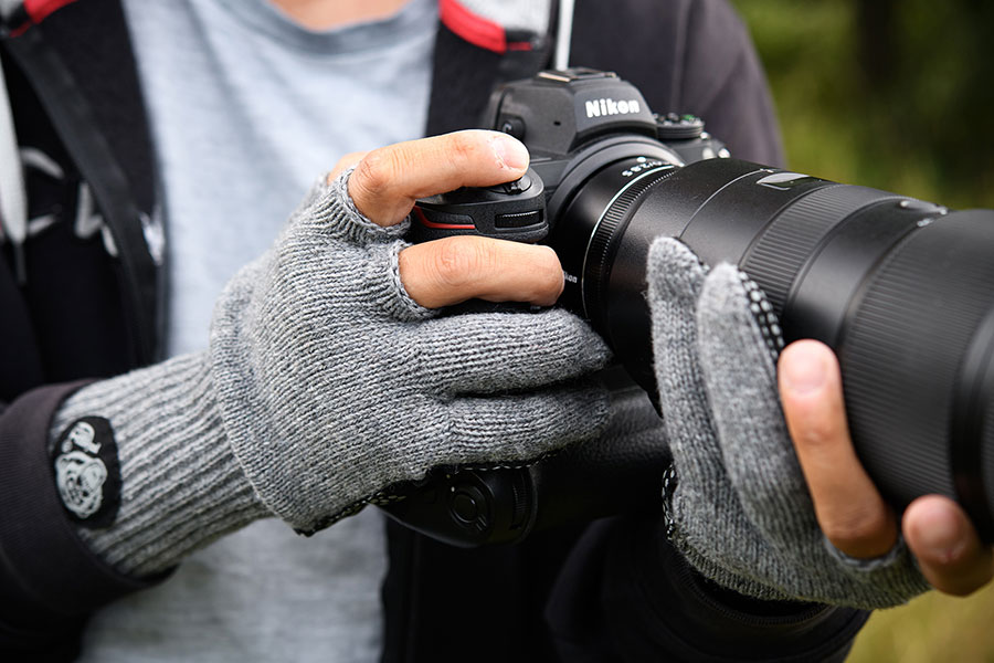 Fish Monkey BAUERS GRANDMA TWO FINGER WOOL GLOVE - 4