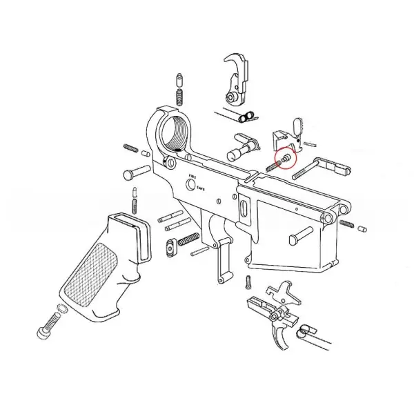 Eemann Tech Bolt Catch Plunger for AR-15 2