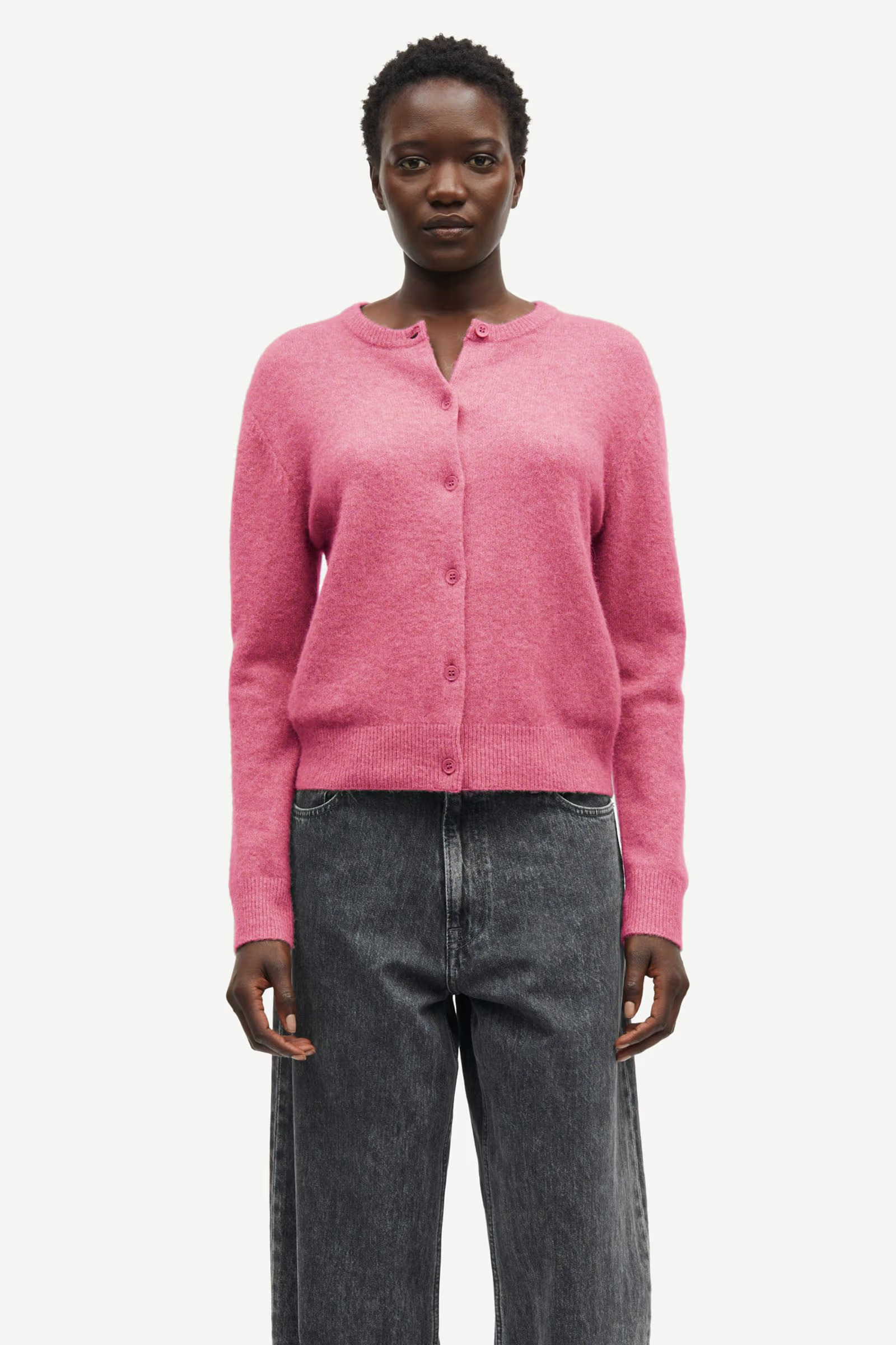 Samsoe Samsoe Nor Short Cardigan Rose Wine - 2