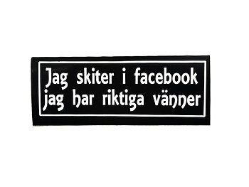 Jeg bryr meg ikke om Facebook, jeg har ekte venner
