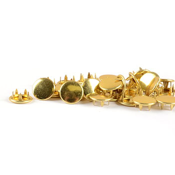 TRYCKKNAPPAR - GOLD SOLID