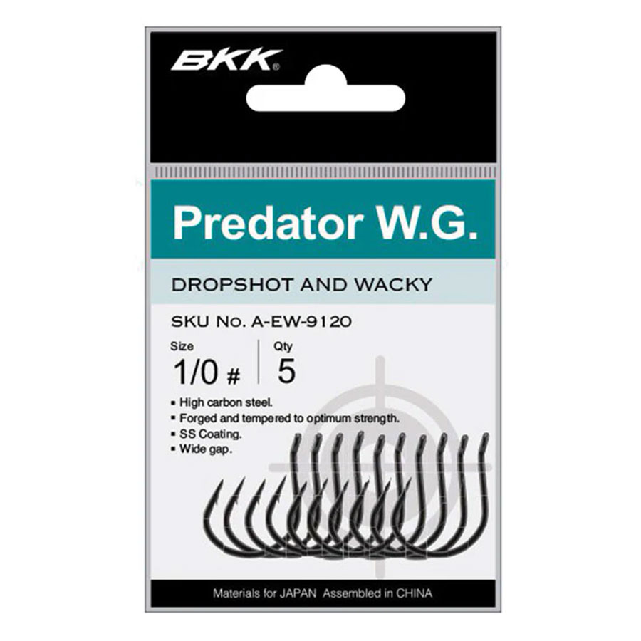 BKK Predator WG Dropshot/Rig Hook 6p
