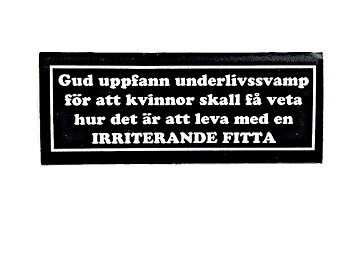 Gud oppfant bekkensvampen for å la kvinner få vite hvordan det er å leve med en irriterende F....