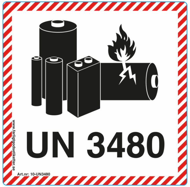 Litiumbatterier UN 3480