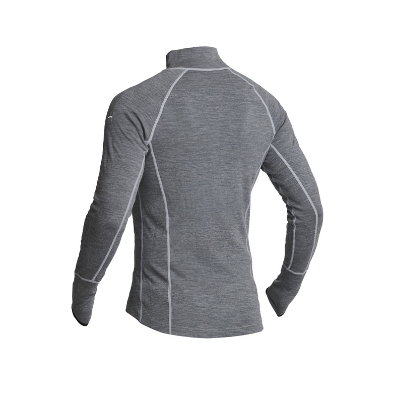 Halvarssons Tröja Wool Polo Grå - 2