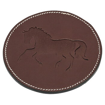 Coaster AWST Horse Motif Australian Nut 4-pack