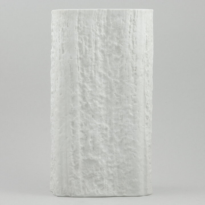 Martin Freyer (1960s) White Modern Vase 21 cm