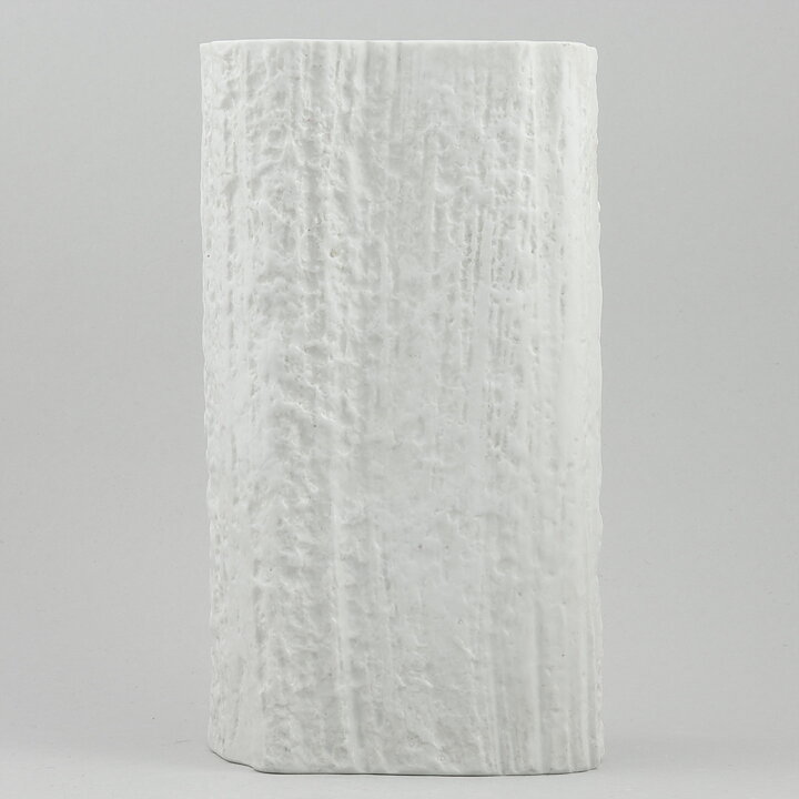 Martin Freyer (1960s) White Modern Vase 21 cm