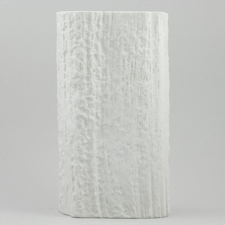 Martin Freyer (1960s) White Modern Vase 21 cm