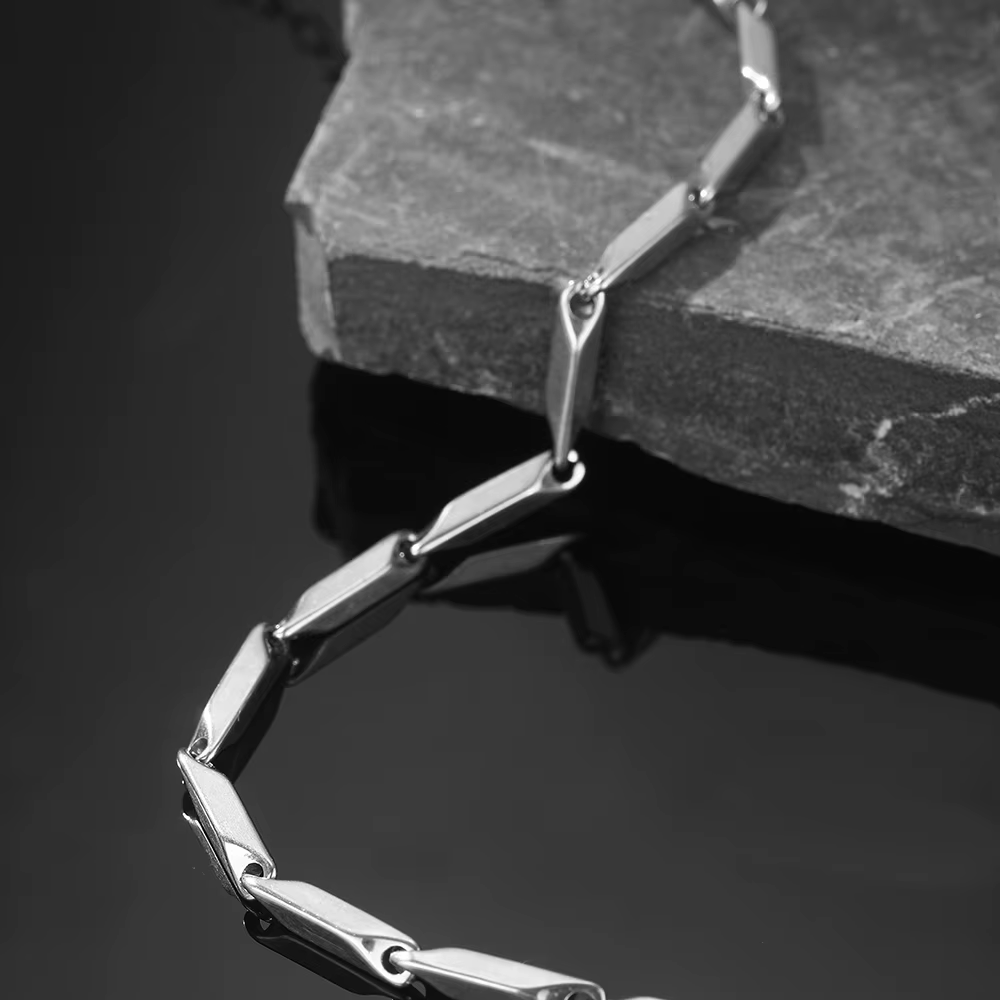 Armband "Rhombic" i rostfritt stål   - 3