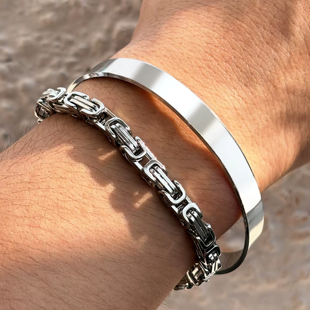 Armbandsset "Emperor" i rostfritt stål   - 2