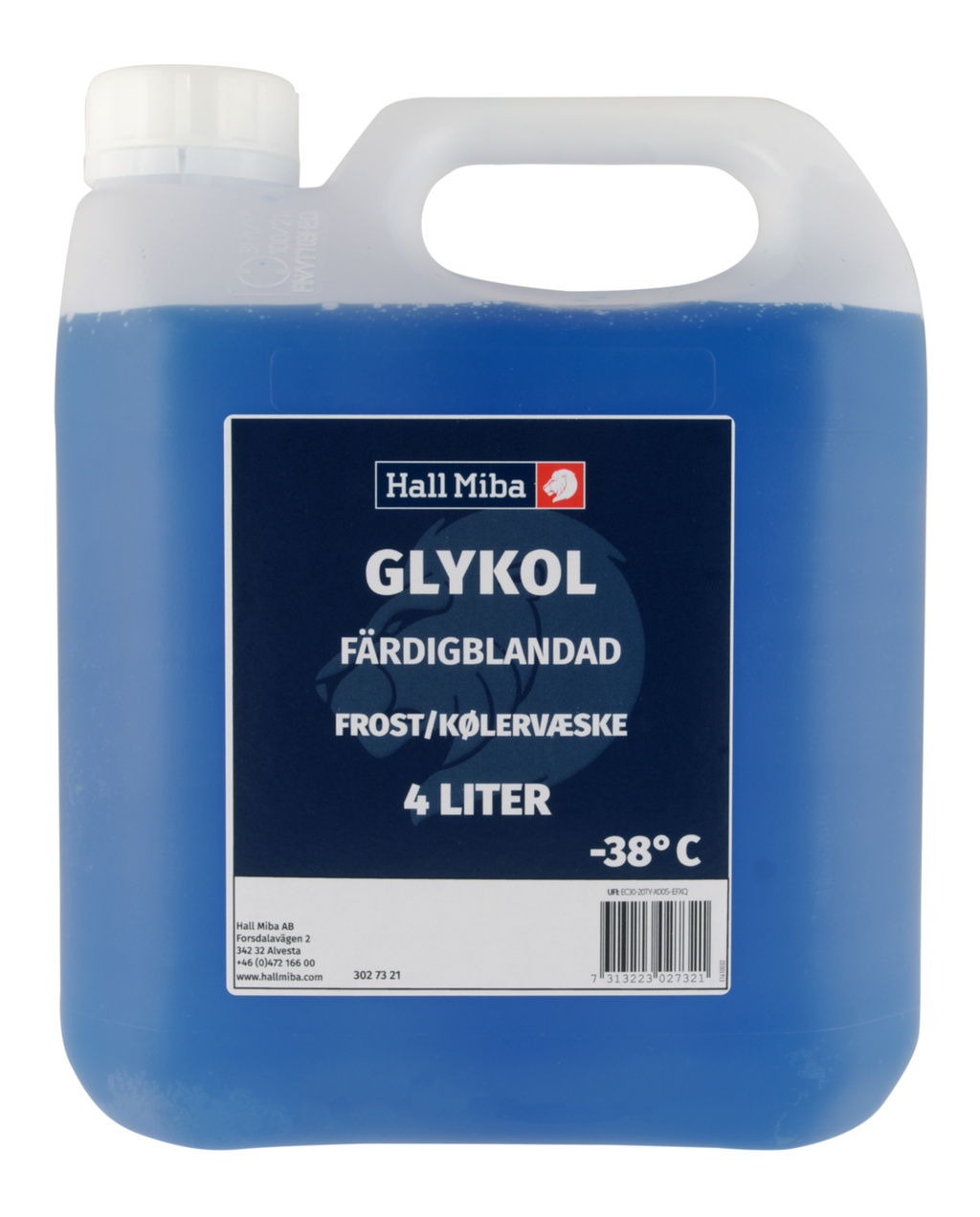 Glykol färdigblandad -38 C 4 lit
