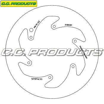 Brake Disc Front Husqvarna - 260 mm Solid
