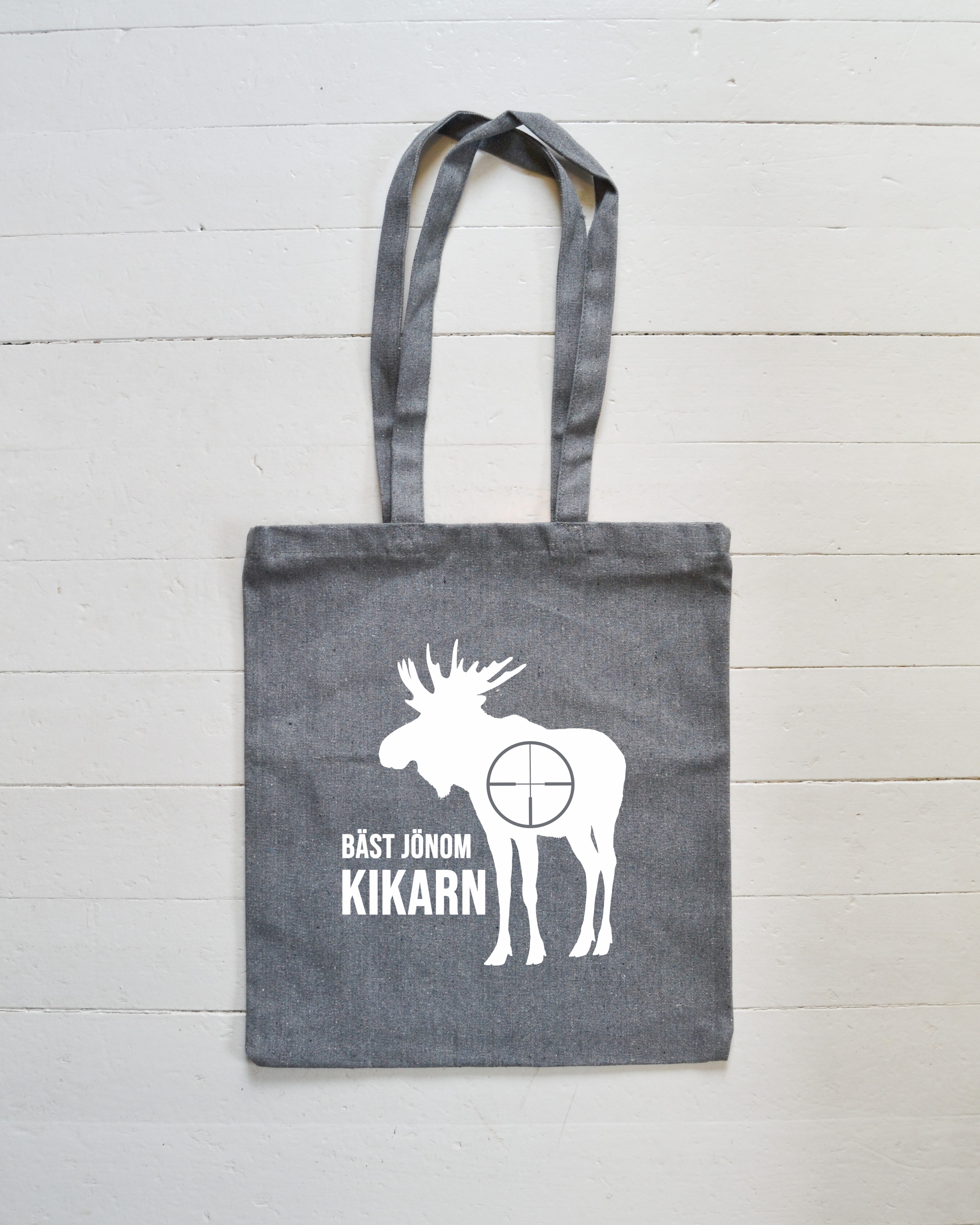 Tygpåse Recycled - "jönom kikarn" Älgtjur