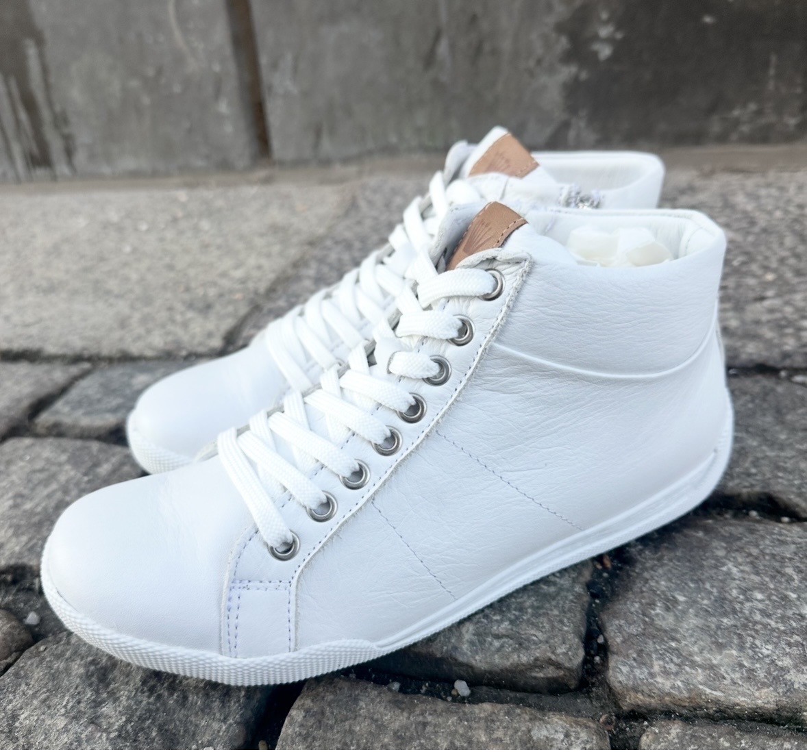 Sneakers med skaft från Charlotte of Sweden, vit