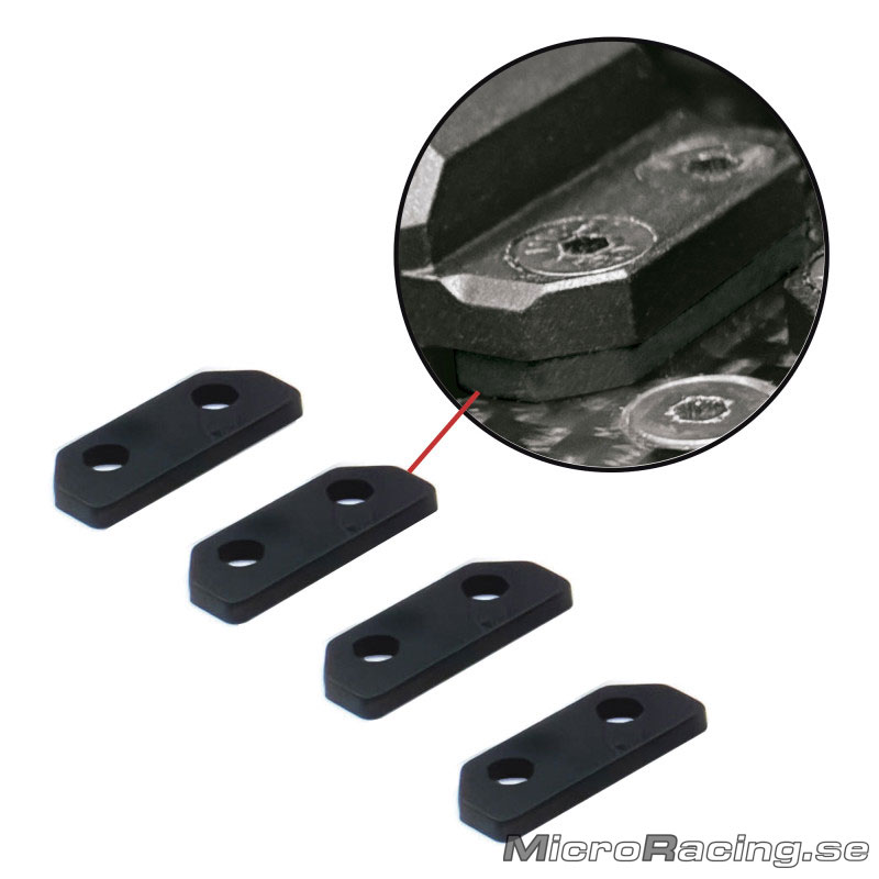 ULTIMATE - Gummi Anti-Vibration Servo Distans, 4st