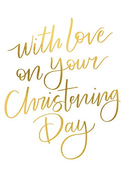 With Love on your Christening Day, Greeting Card