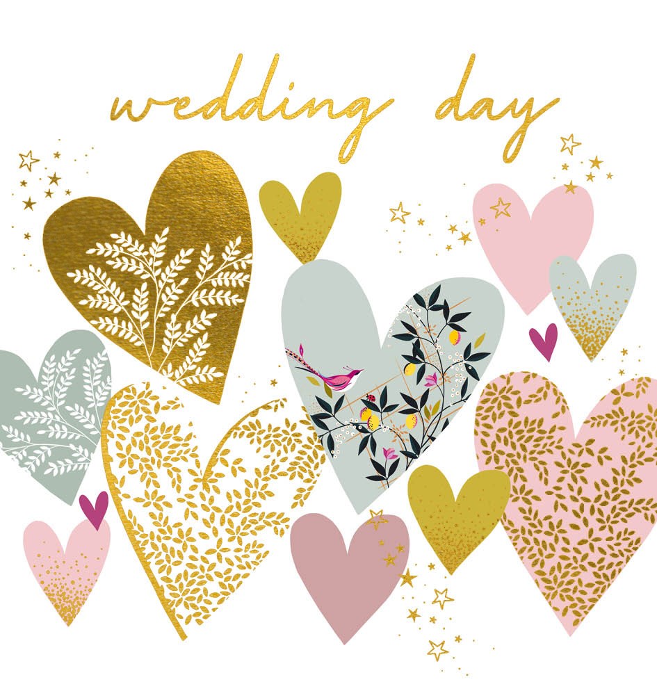 Wedding Hearts, Greeting Card