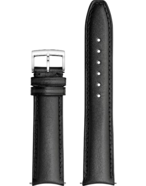 MXE0N055 Baume & Mercier grå läderband 20 mm