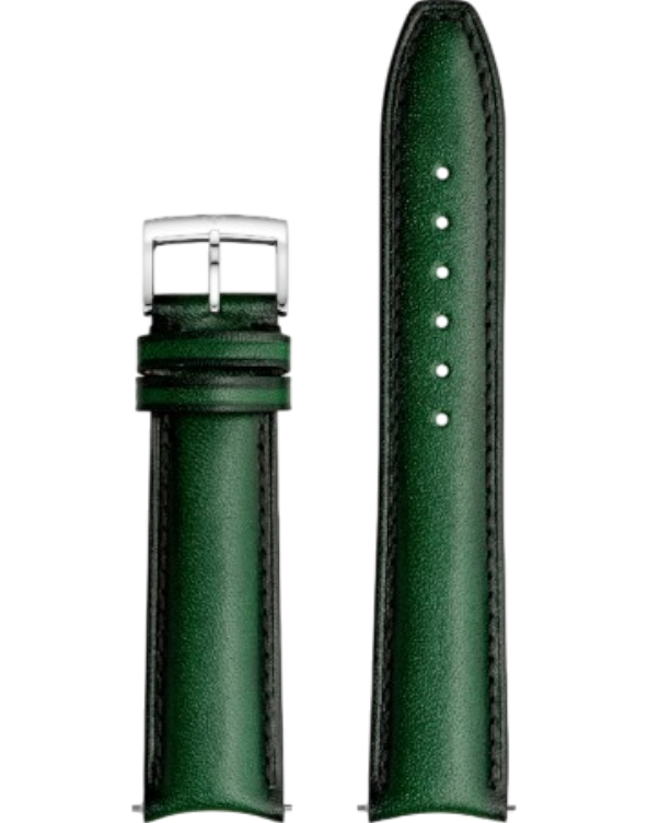 MXE0N05R Baume & Mercier grön läderband 20 mm