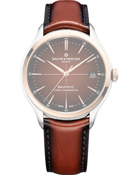 MXE0N05M Baume & Mercier brun läderband 20 mm