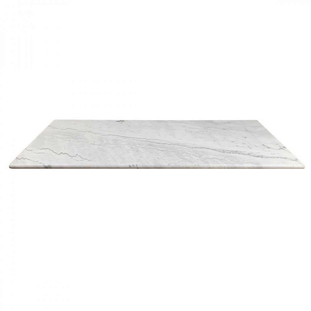 Bistrobord gjutjärn med rektangulär marmorskiva 100 x 60 cm - 7