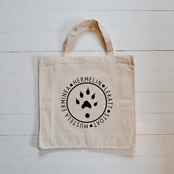 Tygkasse EKO - Hermelin (mustela erminea)
