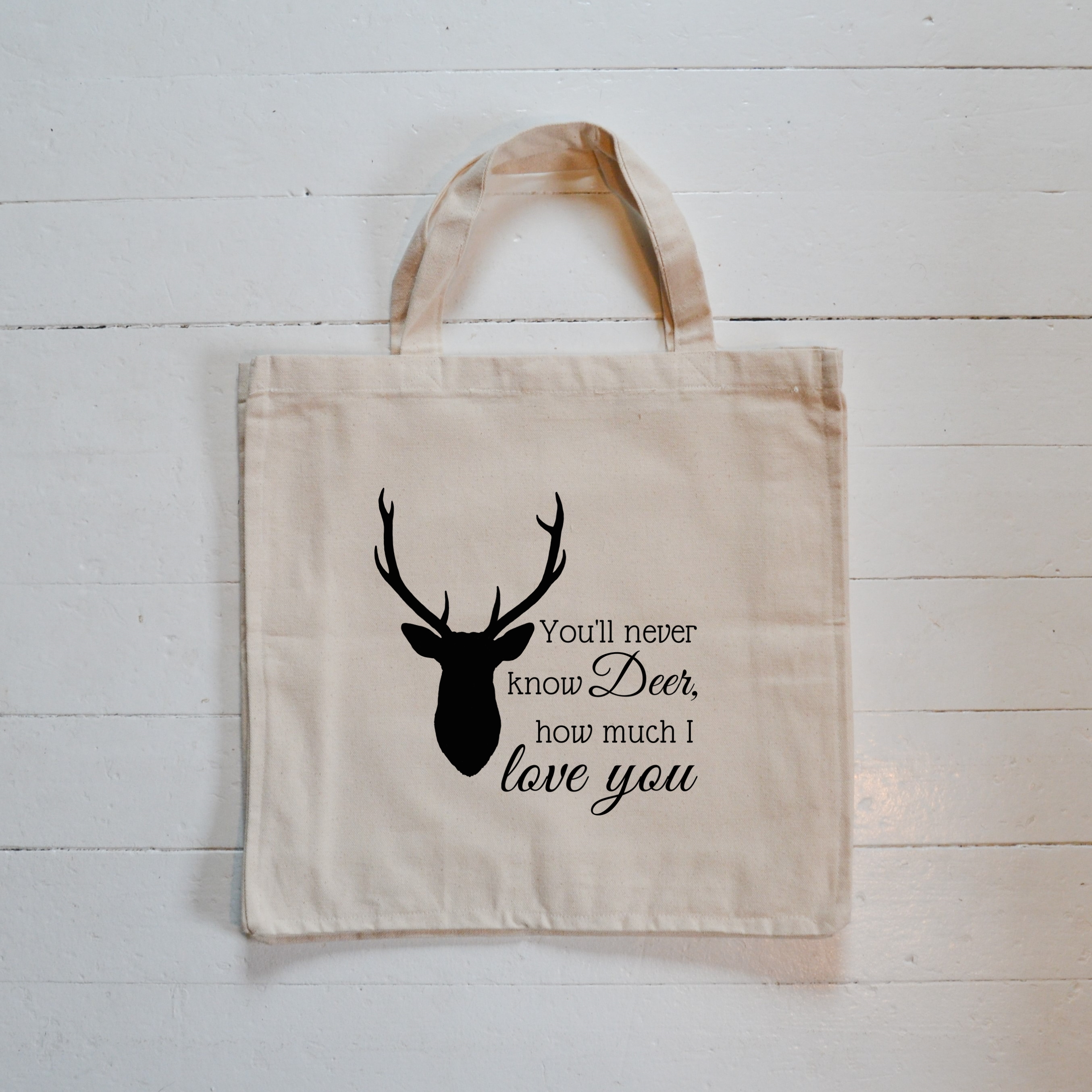 Tygkasse EKO - Deer Quote