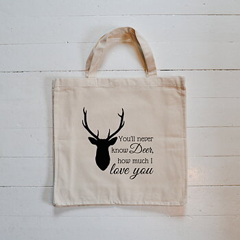 Tygkasse EKO - Deer Quote