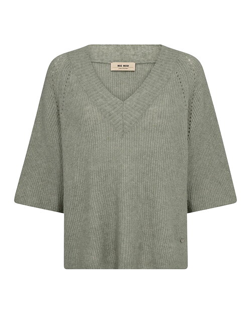 Jumper Taci v-ringad kort ärm khakigrön - 4