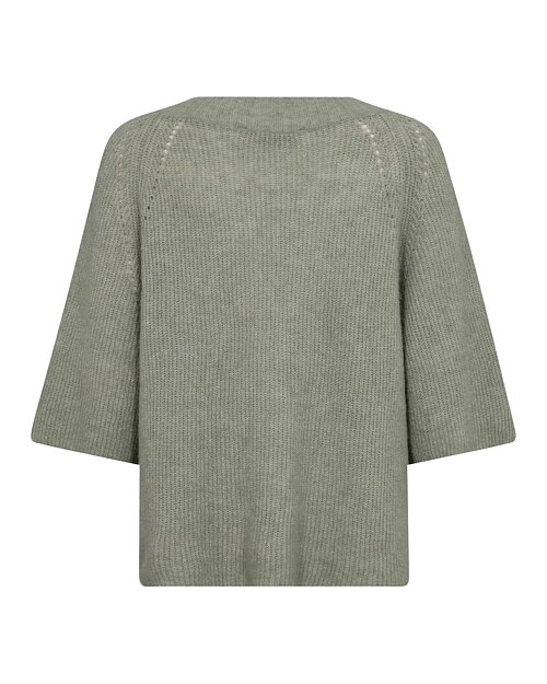 Jumper Taci v-ringad kort ärm khakigrön - 5