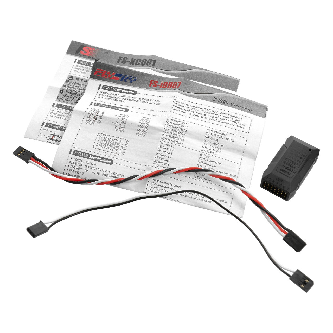 Flysky i-BUS2 expandor sensor 7CH - 2