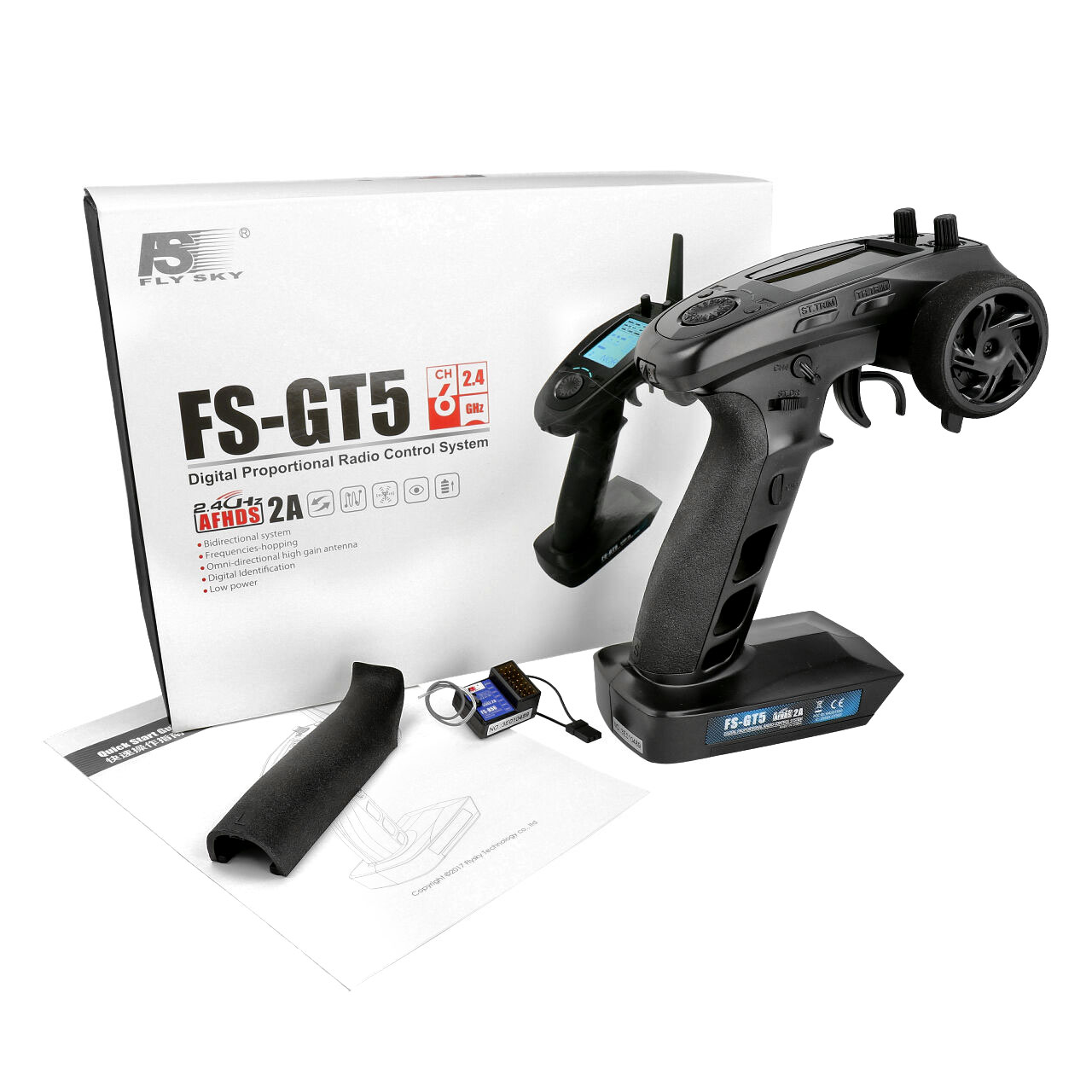 Autopartner RC - Flysky FS-GT5 6 channel Radio Set with 1 Receiver