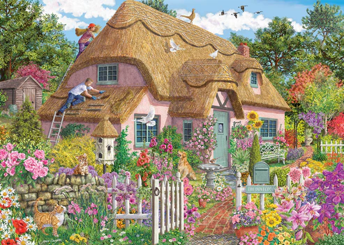 Thatched Cottage, 1000 Bitar Jumbo