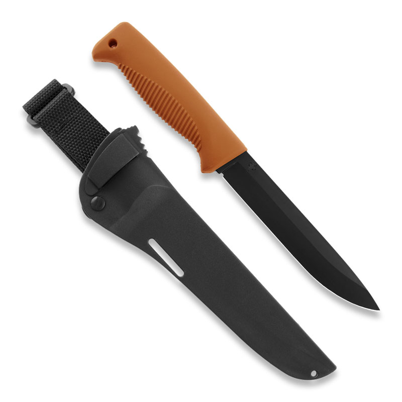 Peltonen M95 Ranger Puukko | PTFEblack | TPEorange | Compositeblack