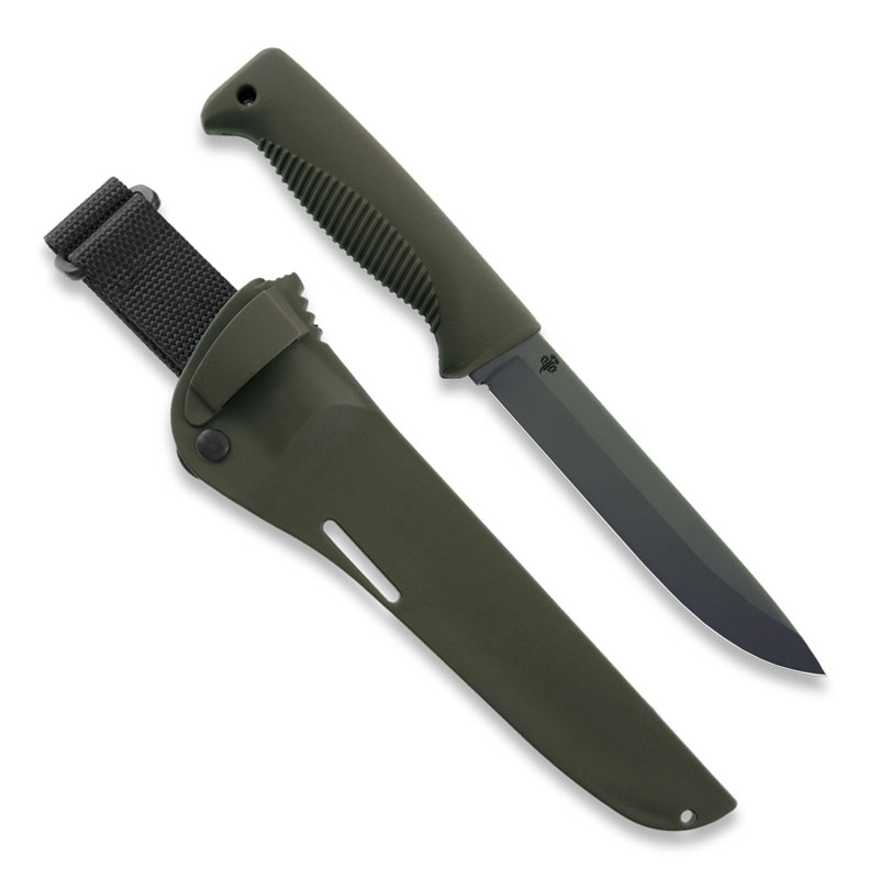 Peltonen M95 Ranger Puukko | Cerakote OD | TPEgreen | Compositegreen