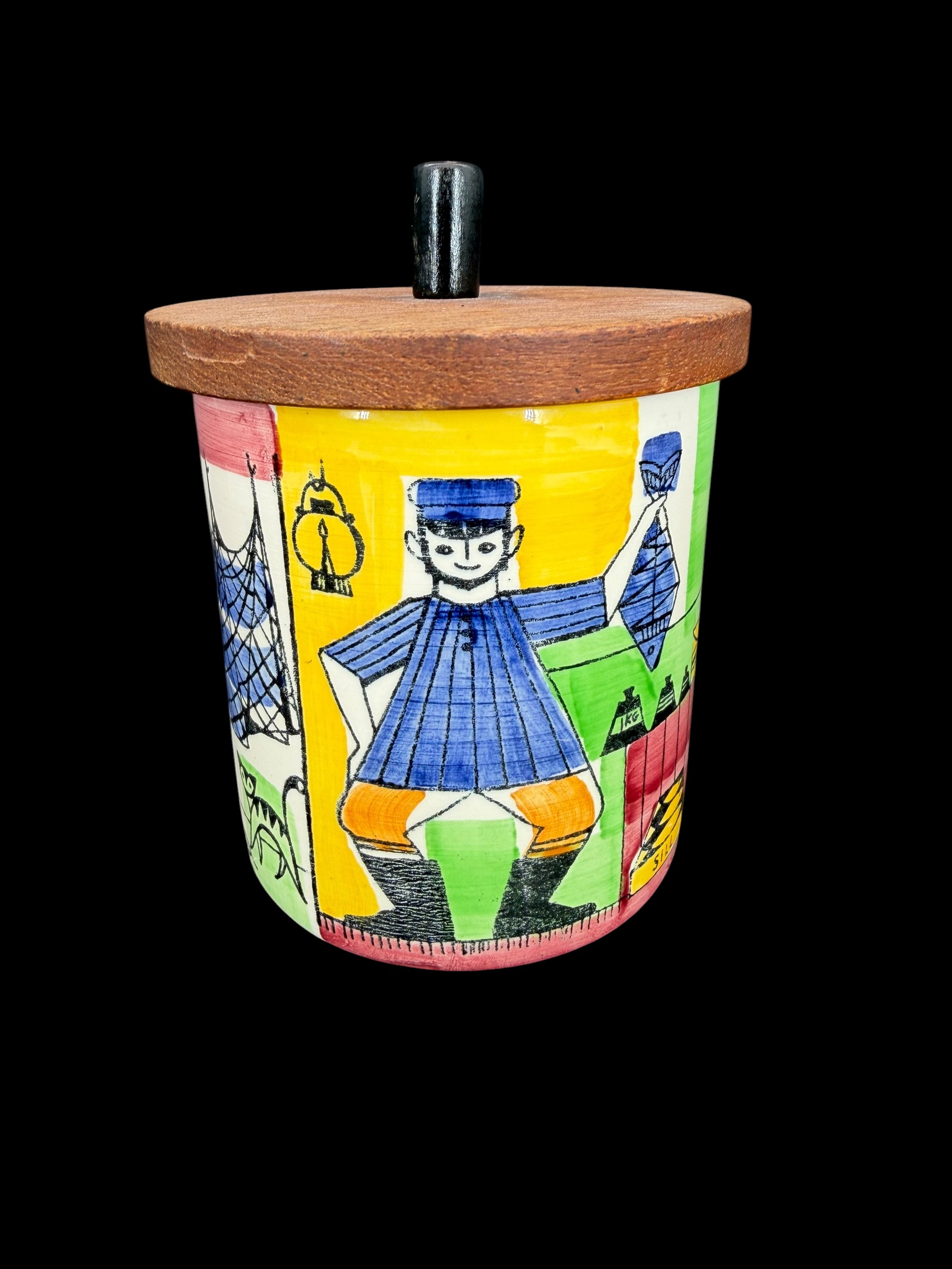 JIE, Gantofta, Anita Nylund, シリーズ「berry little town」より "Frits healthy fish"（蓋付き瓶 - 2